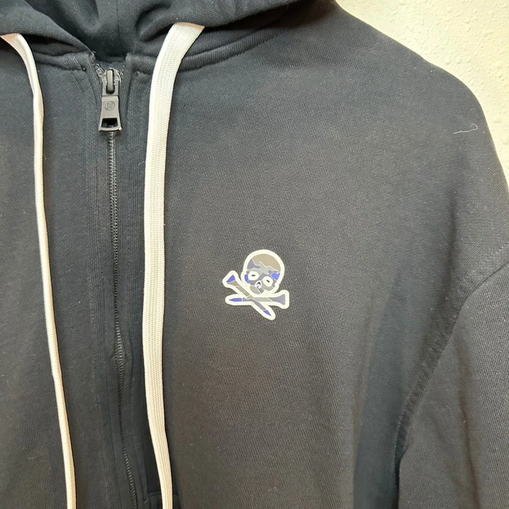 G/FORE Zip Hoodie Mens Medium Black Camo Skull Logo Golf Athleisure Sportswear - Picture 7 of 15